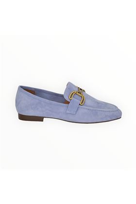 Mocassino donna in camoscio colore celeste. BIBI LOU- | 582Z30-CELESTE